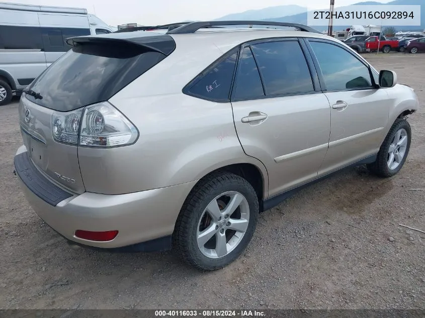 2T2HA31U16C092894 2006 Lexus Rx 330