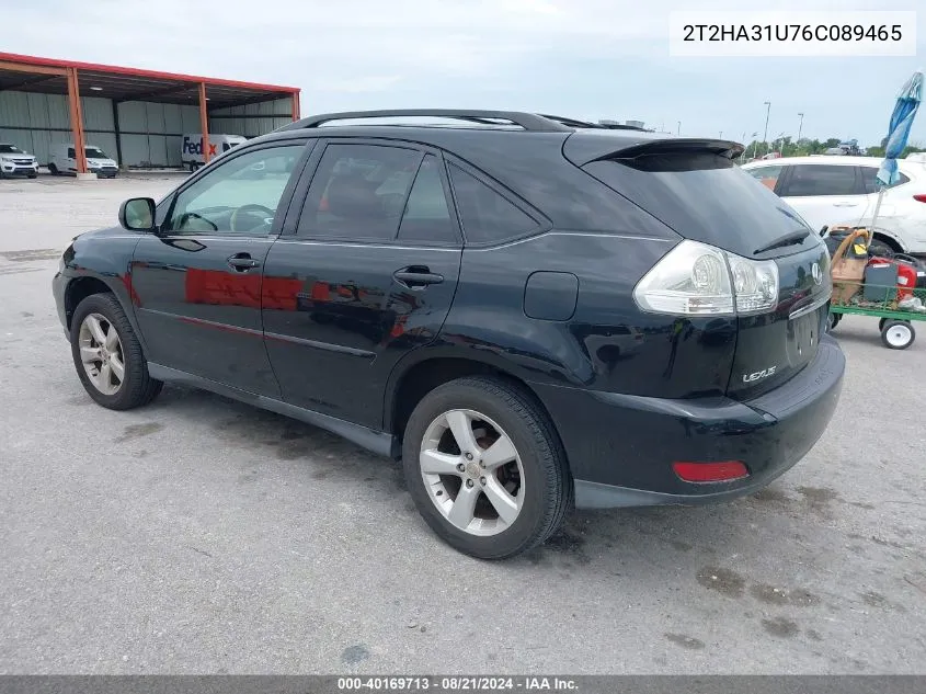 2006 Lexus Rx 330 VIN: 2T2HA31U76C089465 Lot: 40169713