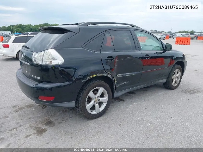 2006 Lexus Rx 330 VIN: 2T2HA31U76C089465 Lot: 40169713