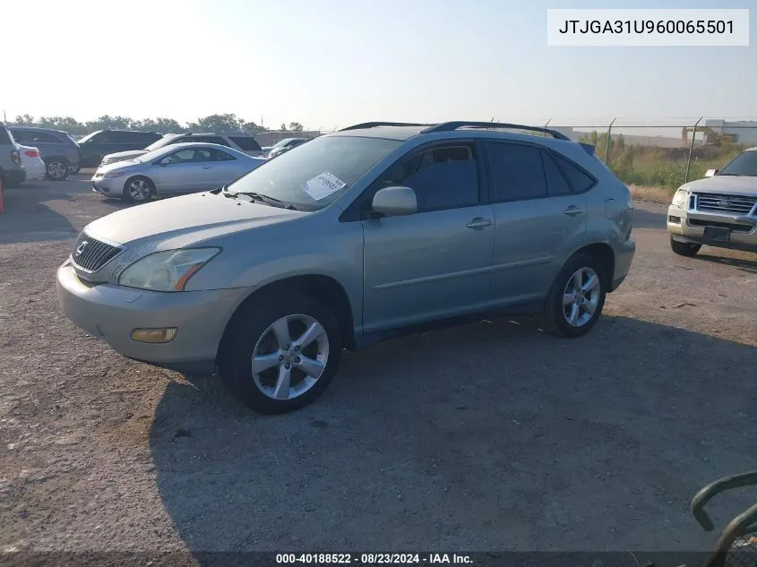 2006 Lexus Rx 330 VIN: JTJGA31U960065501 Lot: 40188522