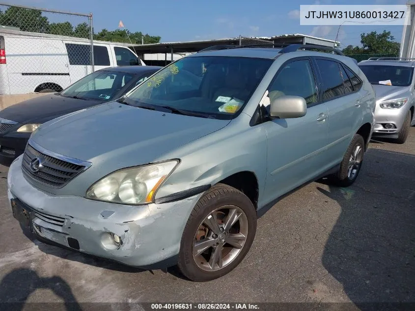 2006 Lexus Rx 400H VIN: JTJHW31U860013427 Lot: 40196631