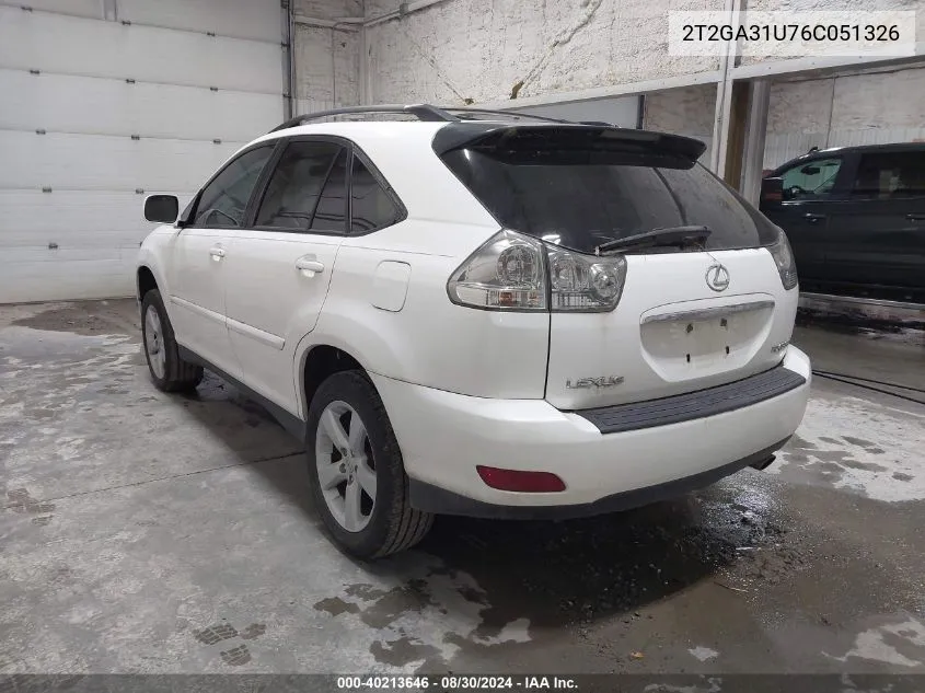 2T2GA31U76C051326 2006 Lexus Rx 330