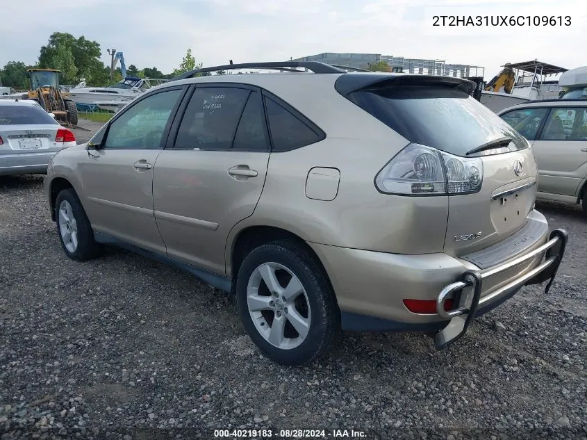 2006 Lexus Rx 330 VIN: 2T2HA31UX6C109613 Lot: 40219183