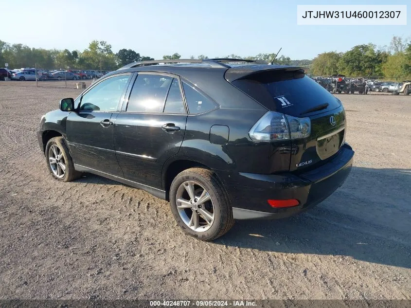 JTJHW31U460012307 2006 Lexus Rx 400H 400