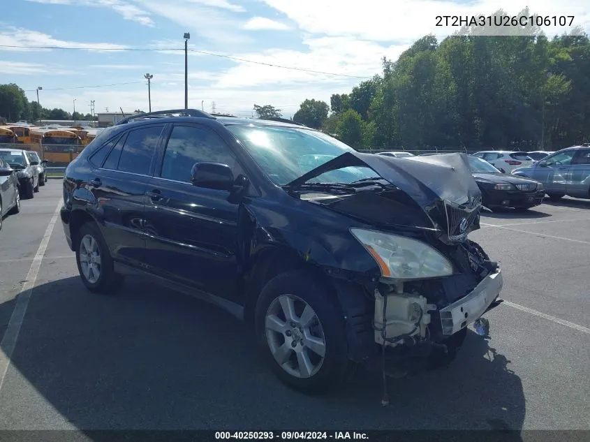 2006 Lexus Rx 330 VIN: 2T2HA31U26C106107 Lot: 40250293