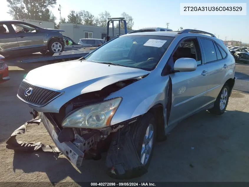 2006 Lexus Rx 330 VIN: 2T2GA31U36C043529 Lot: 40272098