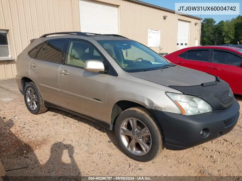 JTJGW31UX60004742 2006 Lexus Rx 400H