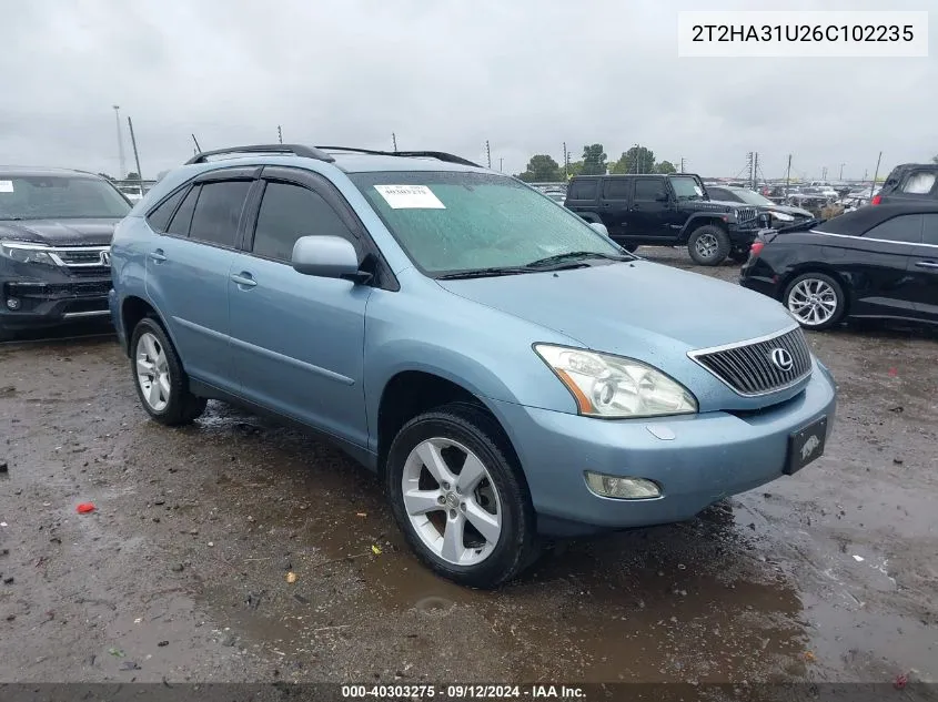 2006 Lexus Rx 330 VIN: 2T2HA31U26C102235 Lot: 40303275