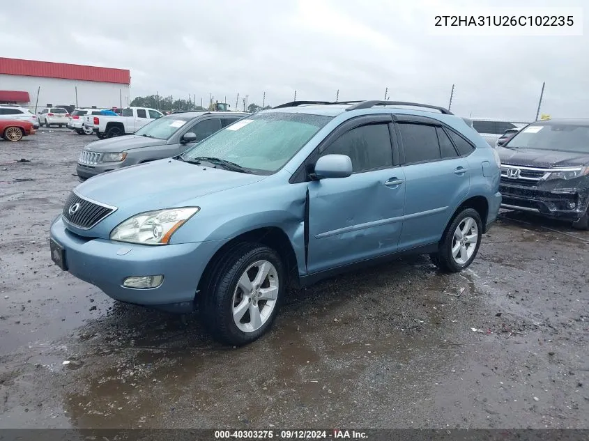 2006 Lexus Rx 330 VIN: 2T2HA31U26C102235 Lot: 40303275