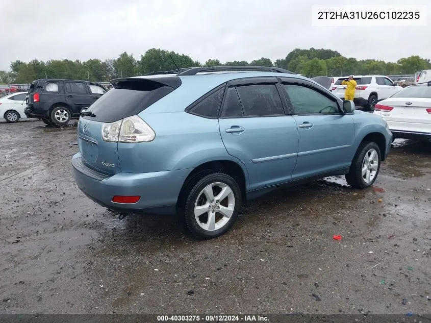 2006 Lexus Rx 330 VIN: 2T2HA31U26C102235 Lot: 40303275