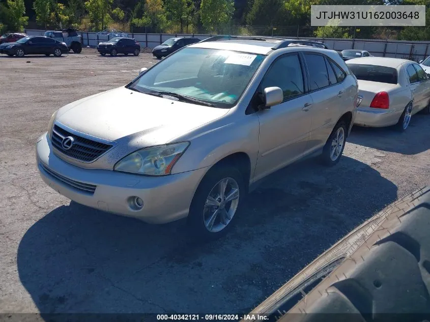 JTJHW31U162003648 2006 Lexus Rx 400H