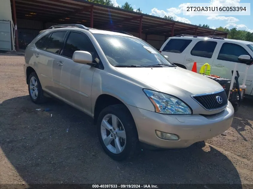 2006 Lexus Rx 330 VIN: 2T2GA31U16C053394 Lot: 40397533