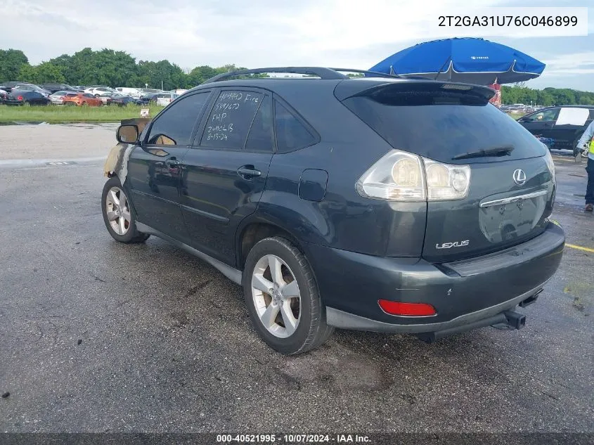 2006 Lexus Rx 330 330 VIN: 2T2GA31U76C046899 Lot: 40521995