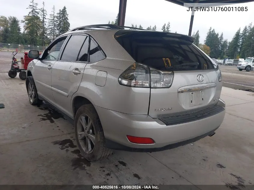 2006 Lexus Rx 400 VIN: JTJHW31U760011085 Lot: 40525616