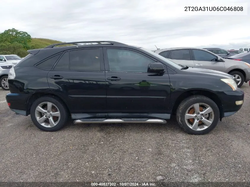 2006 Lexus Rx 330 VIN: 2T2GA31U06C046808 Lot: 40537302