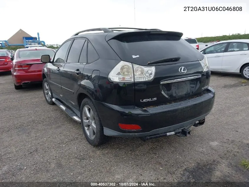 2006 Lexus Rx 330 VIN: 2T2GA31U06C046808 Lot: 40537302