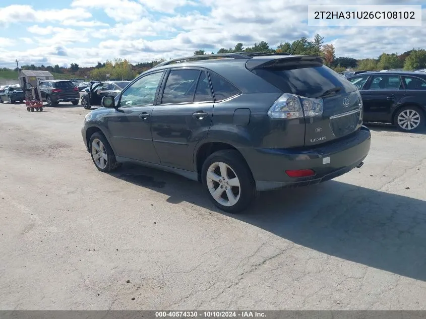 2006 Lexus Rx 330 VIN: 2T2HA31U26C108102 Lot: 40574330