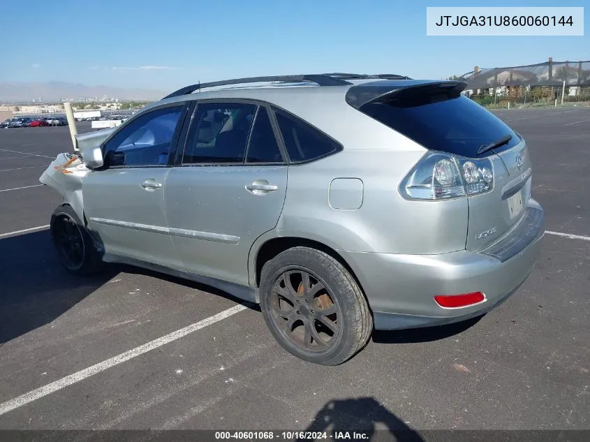 JTJGA31U860060144 2006 Lexus Rx 330