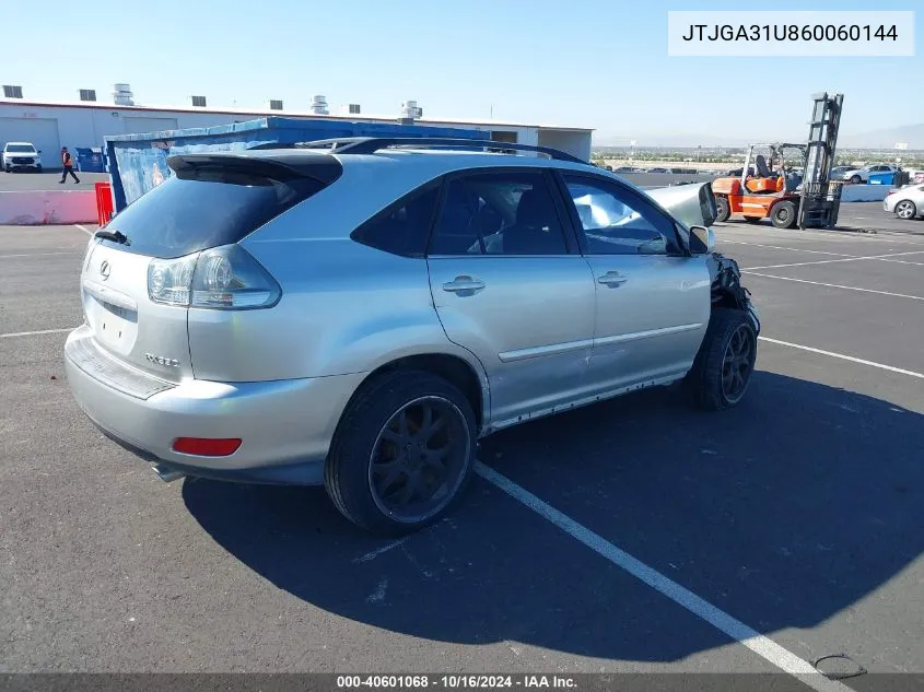 JTJGA31U860060144 2006 Lexus Rx 330