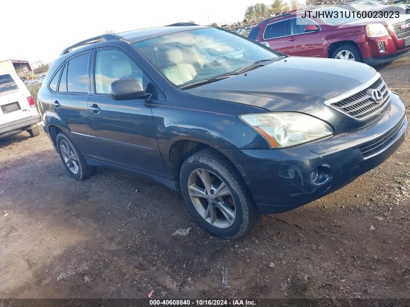 2006 Lexus Rx 400H VIN: JTJHW31U160023023 Lot: 40608840