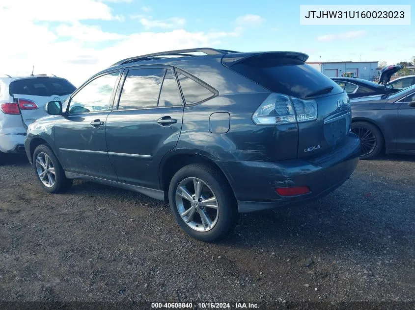 2006 Lexus Rx 400H VIN: JTJHW31U160023023 Lot: 40608840