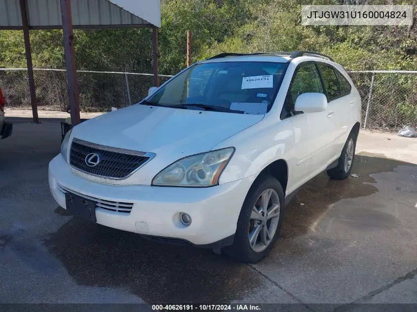 JTJGW31U160004824 2006 Lexus Rx 400H