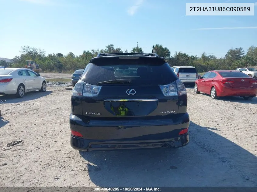 2006 Lexus Rx 330 VIN: 2T2HA31U86C090589 Lot: 40640285