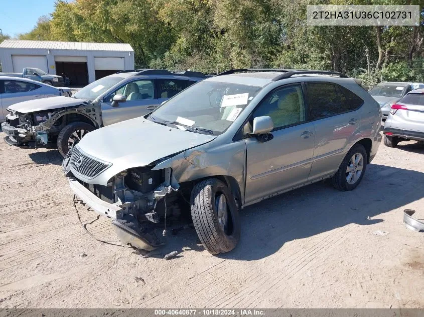 2006 Lexus Rx 330 VIN: 2T2HA31U36C102731 Lot: 40640877