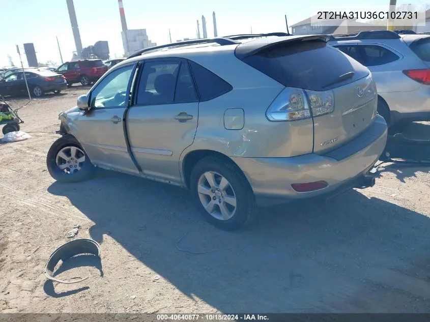 2006 Lexus Rx 330 VIN: 2T2HA31U36C102731 Lot: 40640877