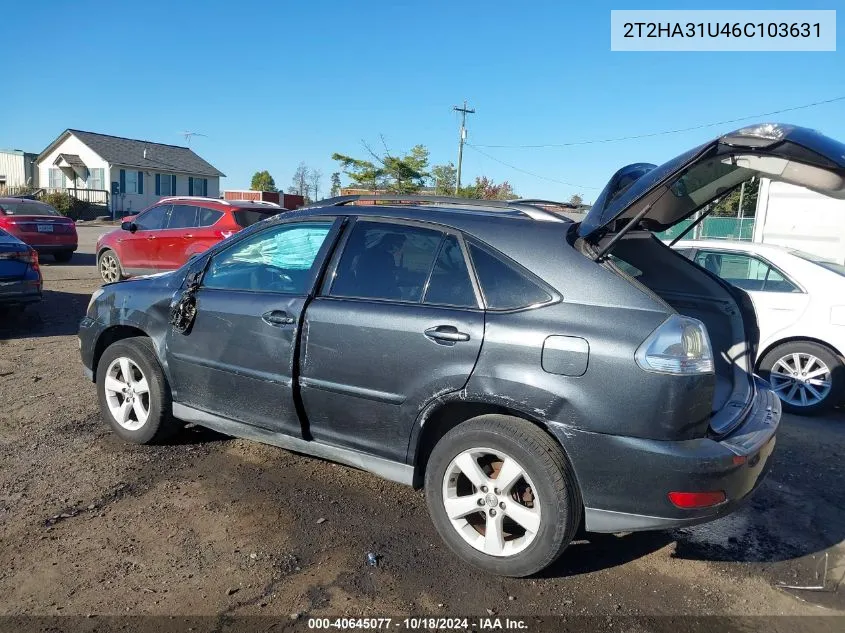 2006 Lexus Rx 330 VIN: 2T2HA31U46C103631 Lot: 40645077