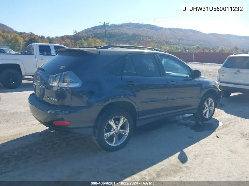 2006 Lexus Rx 400H VIN: JTJHW31U560011232 Lot: 40646281