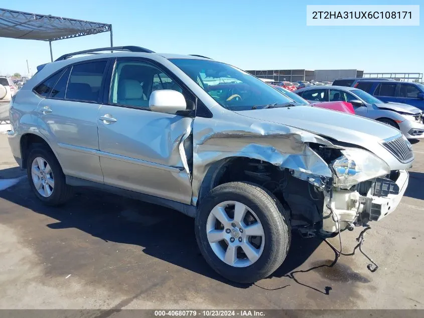 2006 Lexus Rx 330 VIN: 2T2HA31UX6C108171 Lot: 40680779