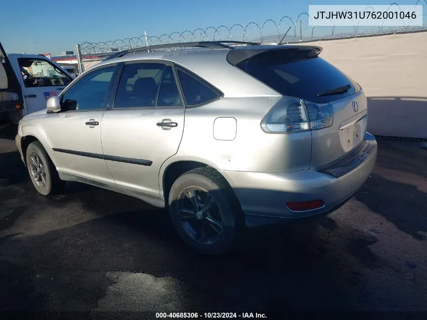 2006 Lexus Rx 400H VIN: JTJHW31U762001046 Lot: 40685306