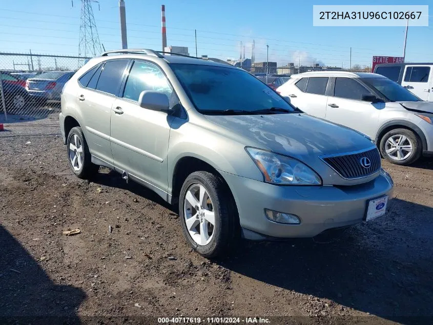 2006 Lexus Rx 330 VIN: 2T2HA31U96C102667 Lot: 40717619