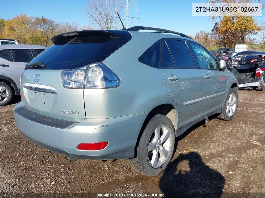 2006 Lexus Rx 330 VIN: 2T2HA31U96C102667 Lot: 40717619