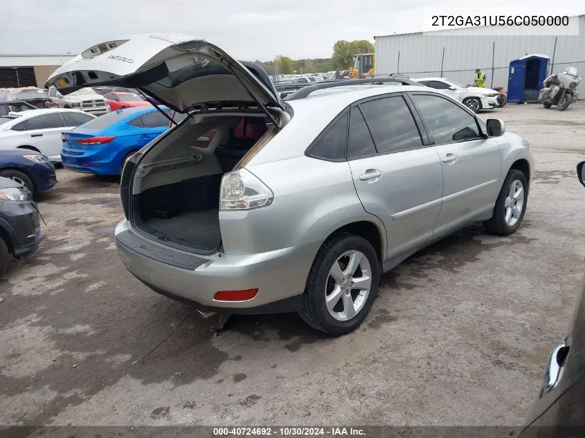 2006 Lexus Rx 330 VIN: 2T2GA31U56C050000 Lot: 40724692