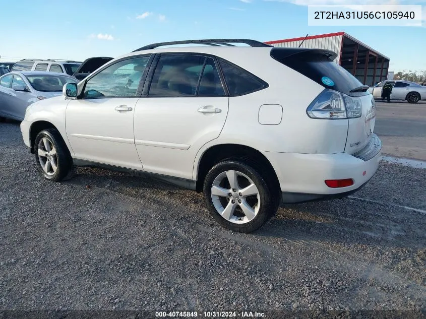 2006 Lexus Rx 330 VIN: 2T2HA31U56C105940 Lot: 40745849