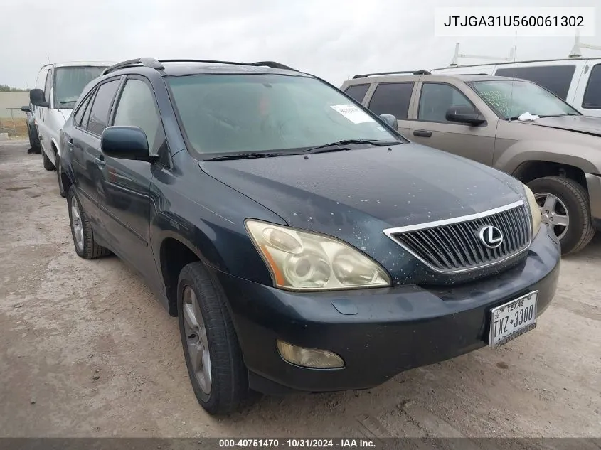 2006 Lexus Rx 330 VIN: JTJGA31U560061302 Lot: 40751470