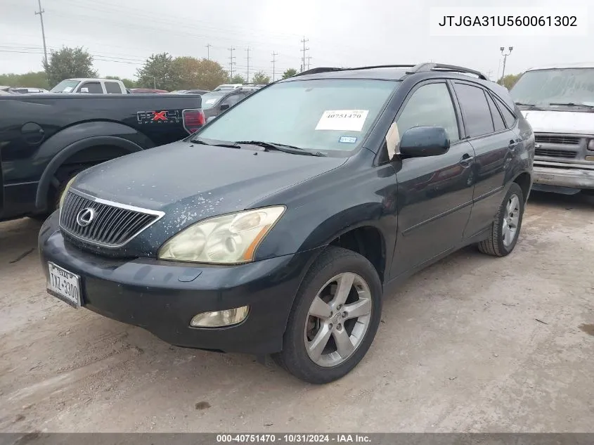 2006 Lexus Rx 330 VIN: JTJGA31U560061302 Lot: 40751470