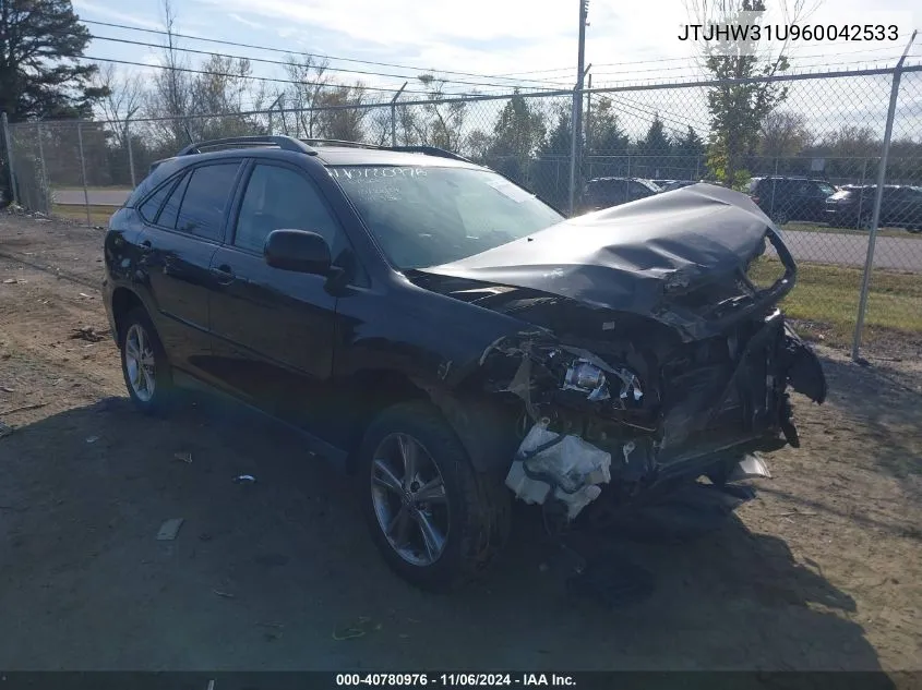 2006 Lexus Rx 400H VIN: JTJHW31U960042533 Lot: 40780976