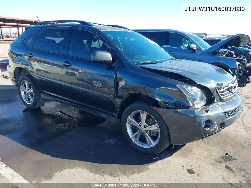 2006 Lexus Rx 400H VIN: JTJHW31U160037830 Lot: 40819981