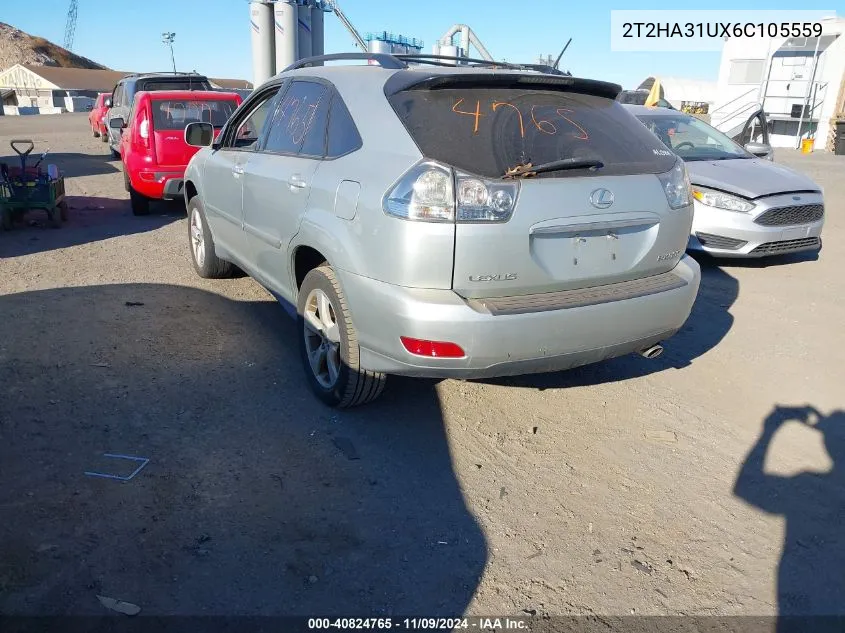 2006 Lexus Rx 330 VIN: 2T2HA31UX6C105559 Lot: 40824765