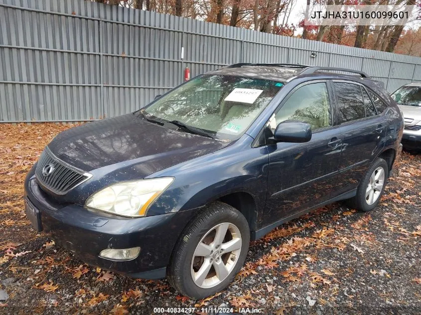 2006 Lexus Rx 330 330 VIN: JTJHA31U160099601 Lot: 40834297