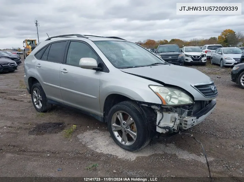 2007 Lexus Rx 400H VIN: JTJHW31U572009339 Lot: 12141723