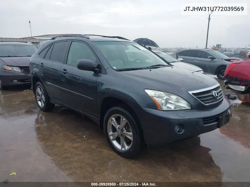 JTJHW31U772039569 2007 Lexus Rx 400H