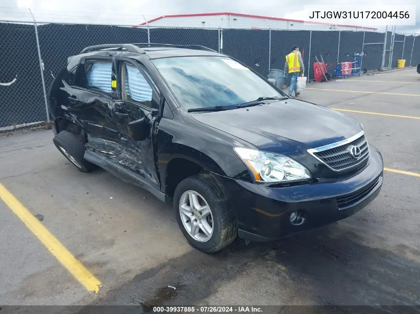 2007 Lexus Rx 400H 400H VIN: JTJGW31U172004456 Lot: 39937885