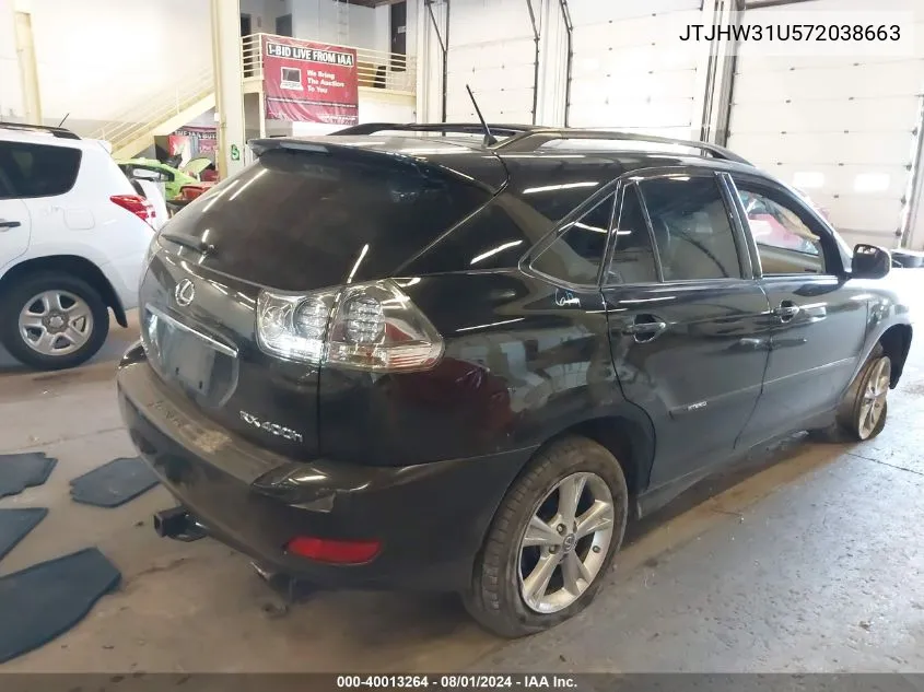 JTJHW31U572038663 2007 Lexus Rx 400H