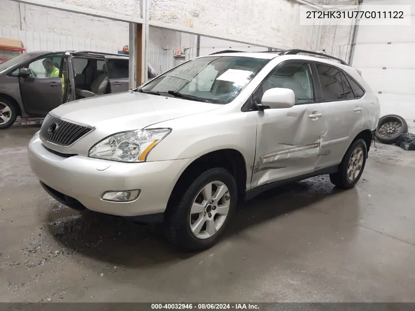 2T2HK31U77C011122 2007 Lexus Rx 350