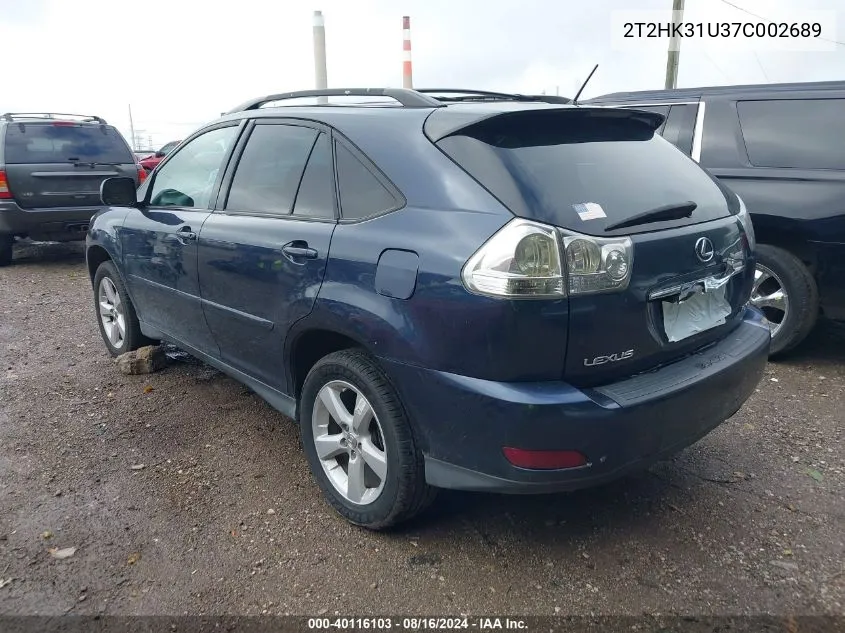 2T2HK31U37C002689 2007 Lexus Rx 350