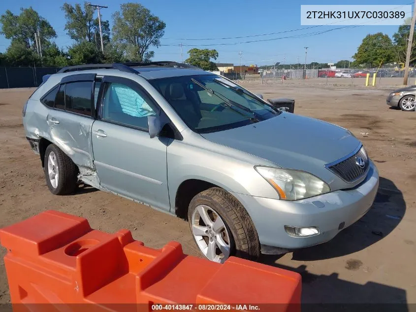 2007 Lexus Rx 350 VIN: 2T2HK31UX7C030389 Lot: 40143847